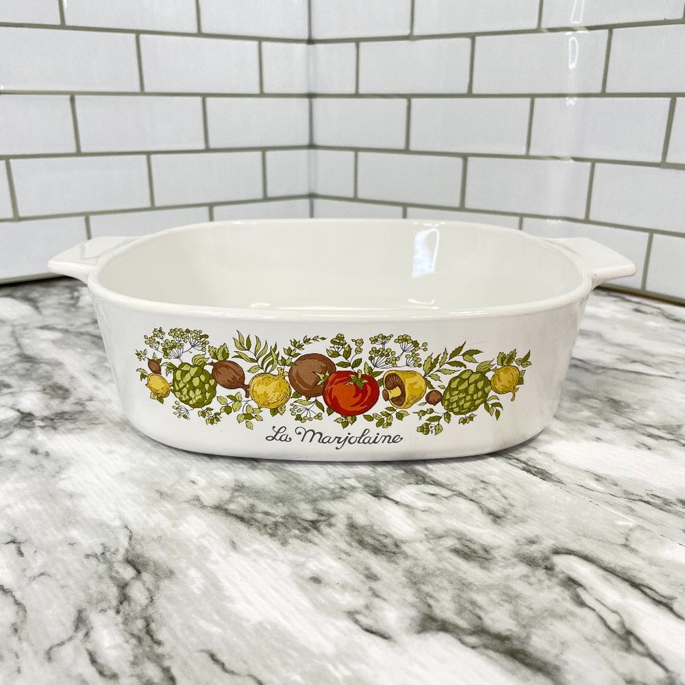 Corning Ware Spice O' Life La Marjolaine A-2-B 2 Qt Square Baker